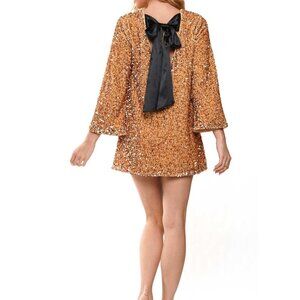 Sequin Short Evening Party Dress- GOLD